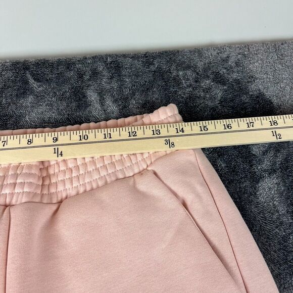Pact Courtside Fleece Split Ankle Wide Leg Sweatpants Blush Posey Women's M NWT - Picture 6 of 10